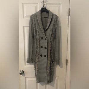 Women’s Double Chest Button Sweater Coat